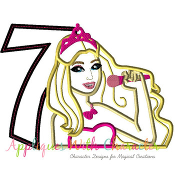 Fashion Doll Rock Star Seven Applique Design Movie Bust Fashion Doll Rock Star Seven Applique Design Movie Bust