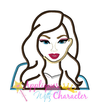 Fashion Doll Pauper Applique Design Movie Bust Fashion Doll Pauper Applique Design Movie Bust