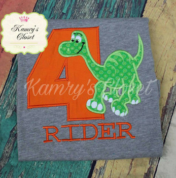 Dinosaur Four Applique Design Dinosaur Four Applique Design