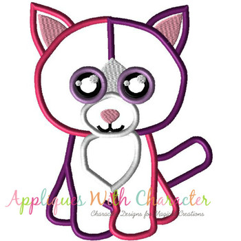 Beanie Pellie Cat Applique Design Beanie Pellie Cat Applique Design