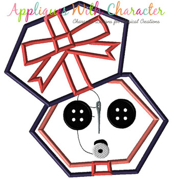 Cori Button Box Applique Design Cori Button Box Applique Design