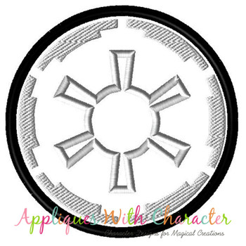 Star Battles Dark Side Logo Applique Design Star Battles Dark Side Logo Applique Design