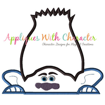 Peeking Troll Movie Applique Design Peeking Troll Movie Applique Design
