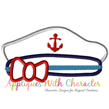 Cruise Hat Girl Applique Design Cruise Hat Girl Applique Design