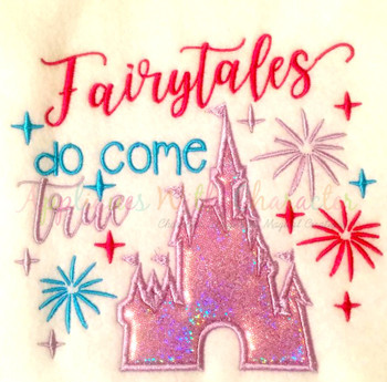 Fairytales Do Come True Castle Applique Design Fairytales Do Come True Castle Applique Design