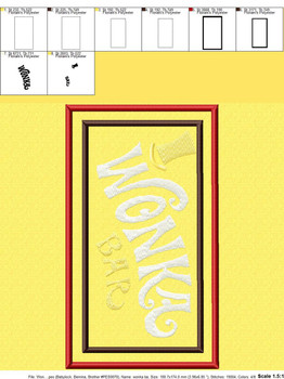 Willie Wonky Bar Applique Design Willie Wonky Bar Applique Design