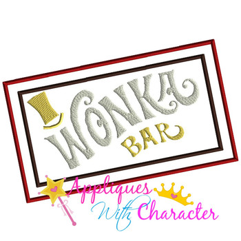 Willie Wonky Bar Applique Design Willie Wonky Bar Applique Design
