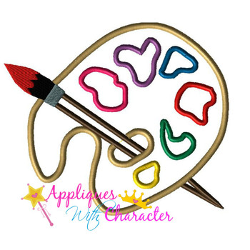 Animators Palette Paint Palette Applique Design Animators Palette Paint Palette Applique Design