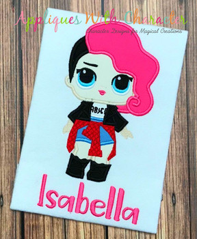 Rocker Doll Applique Design Rocker Doll Applique Design
