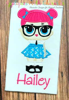 Teacher's Pet Doll Applique Design Teacher's Pet Doll Applique Design