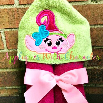 Peeking Baby Poppy Troll Movie Applique Design Peeking Baby Poppy Troll Movie Applique Design