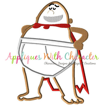 Captain Underwear Applique Design Captain Underwear Applique Design