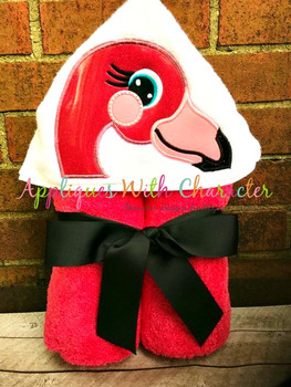 Flamingo Peeker Applique Design Flamingo Peeker Applique Design