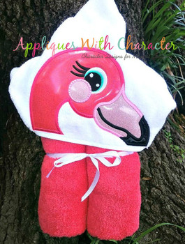 Flamingo Peeker Applique Design Flamingo Peeker Applique Design