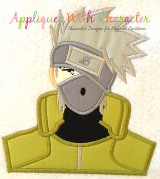 Ninja Bust Applique Design Ninja Bust Applique Design