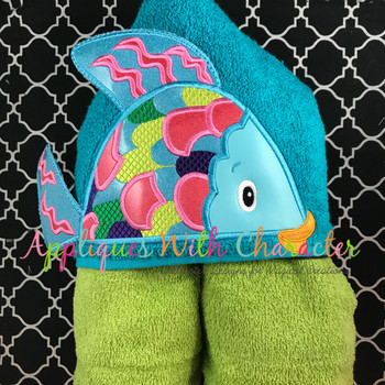 Colorful Fish 3D Peeker Applique Design Colorful Fish 3D Peeker Applique Design