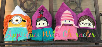 3D Middle Sister Peeker Applique Design 3D Middle Sister Peeker Applique Design