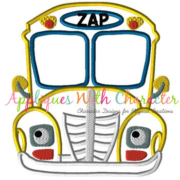 Magic Bus Peeker Applique Design Magic Bus Peeker Applique Design