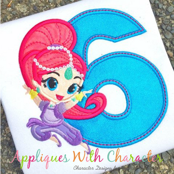 Shimmy Genie Six Applique Design Shimmy Genie Six Applique Design