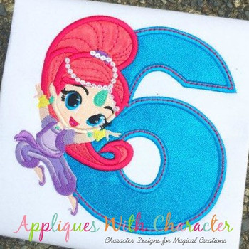 Shimmy Genie Six Applique Design Shimmy Genie Six Applique Design
