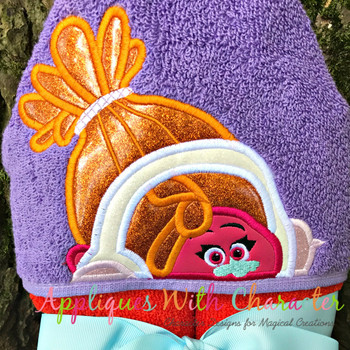 Music Playing Troll Peeker Applique Design Music Playing Troll Peeker Applique Design