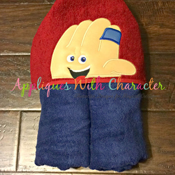 Emoji Hand Peeker Applique Design Emoji Hand Peeker Applique Design