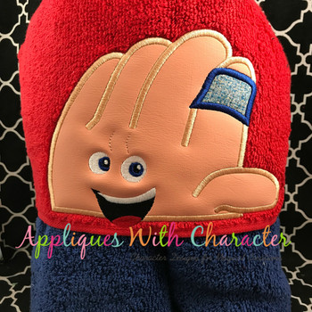 Emoji Hand Peeker Applique Design Emoji Hand Peeker Applique Design