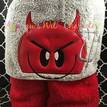 Emoji Devil Peeker Applique Design Emoji Devil Peeker Applique Design