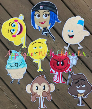 Emoji Movie Applique Design Set Emoji Movie Applique Design Set