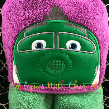 Chug Green Train Peeker Applique Design Chug Green Train Peeker Applique Design