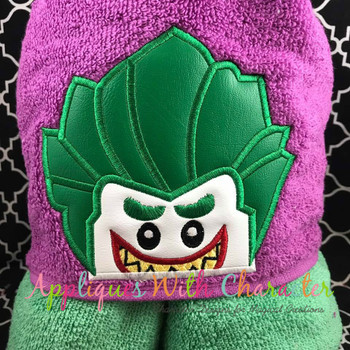 Bat & Joker Block Peeker Applique Design Set Bat & Joker Block Peeker Applique Design Set