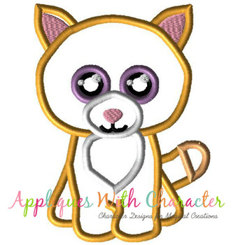 Beanie Tabby Cat Applique Design Beanie Tabby Cat Applique Design