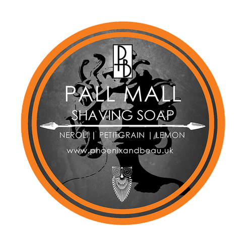 Phoenix and Beau Pall Mall Shaving Soap | Neroli, Petitgrain, Lemon | Traditional Wet Shaving | Agent Shave