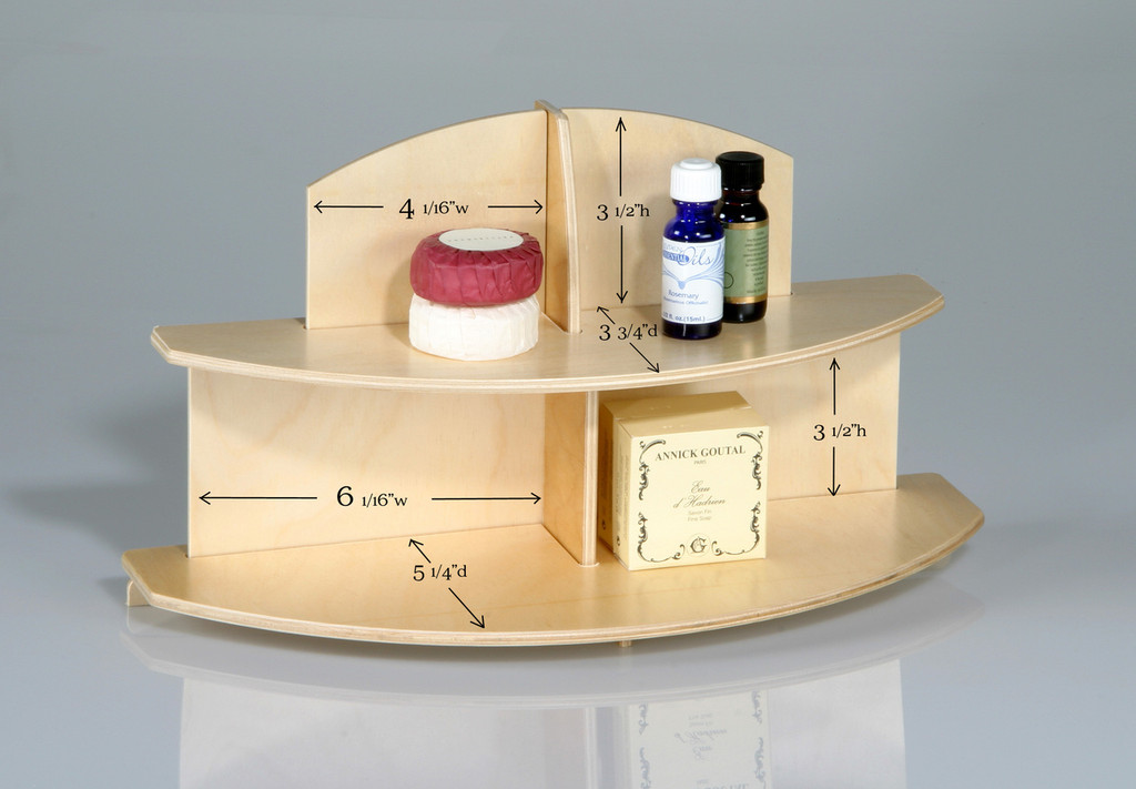 Wooden Countertop Displays From Clear Solutions Birch Two Level Counter Top Display