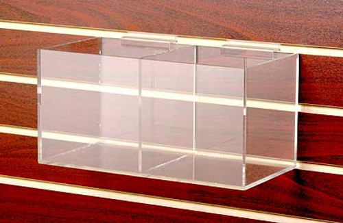 Divided compartment cube for slatwall. 8713sw, 8714sw
