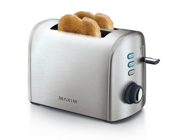 Maxim Kitchen Pro 2 Slice Stainless Steel Toaster Maxim Kitchen Pro 2 Slice Stainless Steel Toaster