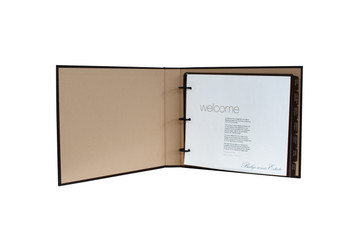 Linen Landscape Ring Binder Compendium Linen Landscape Ring Binder Compendium