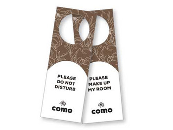 Como Laminated Door Sign Como Laminated Door Sign