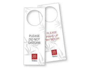Shibu Laminated Door Sign Shibu Laminated Door Sign