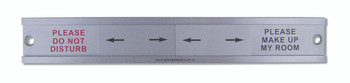 Secured Stainless Steel Door Sign Secured Stainless Steel Door Sign