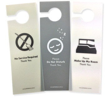Trans Poly Door Sign Set Trans Poly Door Sign Set