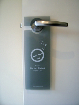 Grey trans Poly Door Sign Grey trans Poly Door Sign