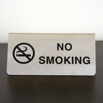 No Smoking A-Frame SS Sign No Smoking A-Frame SS Sign