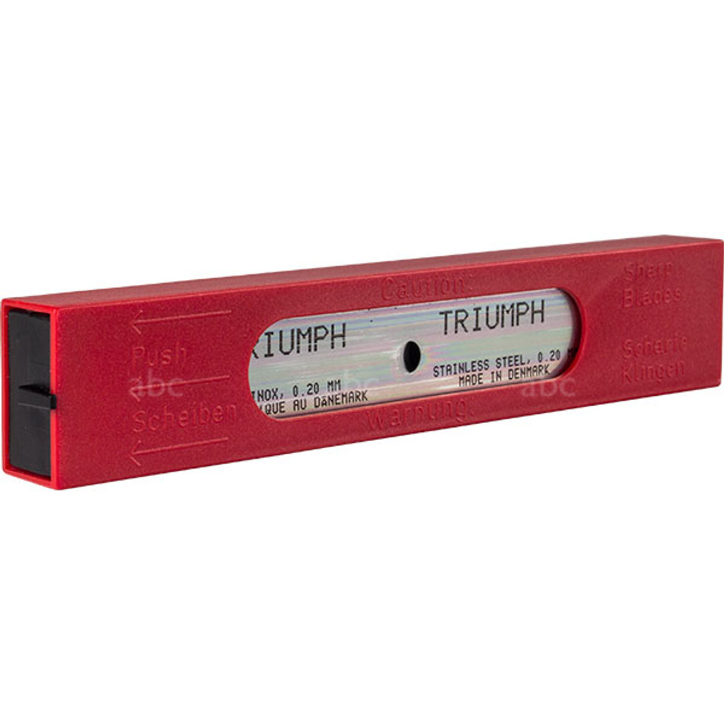 JBF Triumph -- Blades - 6" - Stainless Steel - .20 mm - RED Pack - Pack of 25 - Each