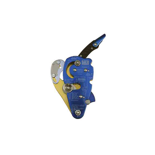 DBI Sala No Worries™ Double Stop Descender for 12.5-13.0mm rope- This one has a nifty blue plate that helps distinguish it from the other DBI Sala No Worries™ Double Stop Descender (for 10.5-12mm rope.)