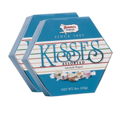 Assorted Taffy Kisses Hexagon Boxes - 2 Pack