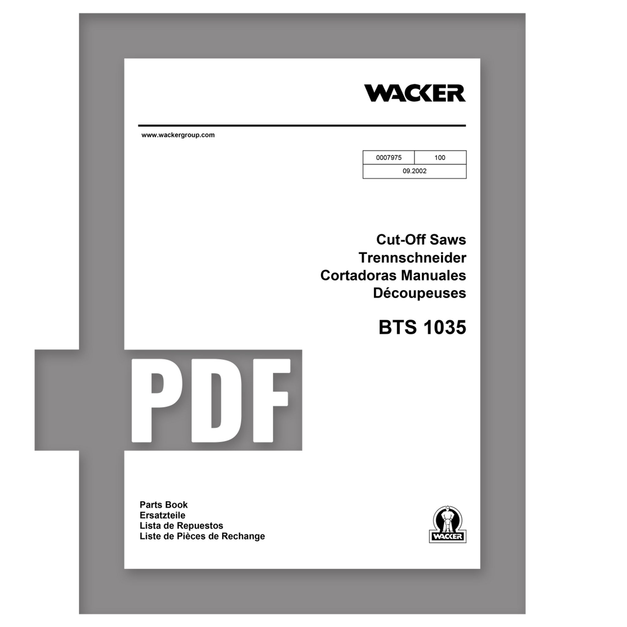 Parts Manual | BTS1035 - Item: 0007975, REV 100 | Free Download