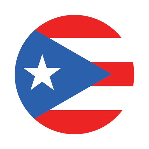 Puerto Rico Flag Knob Sticker