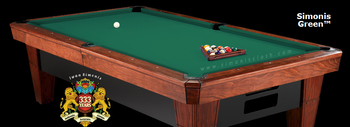 Simonis 860 Billiard Cloth, 10 foot cut with bed and rails Simonis 860 Billiard Cloth, 10 foot cut with bed and rails