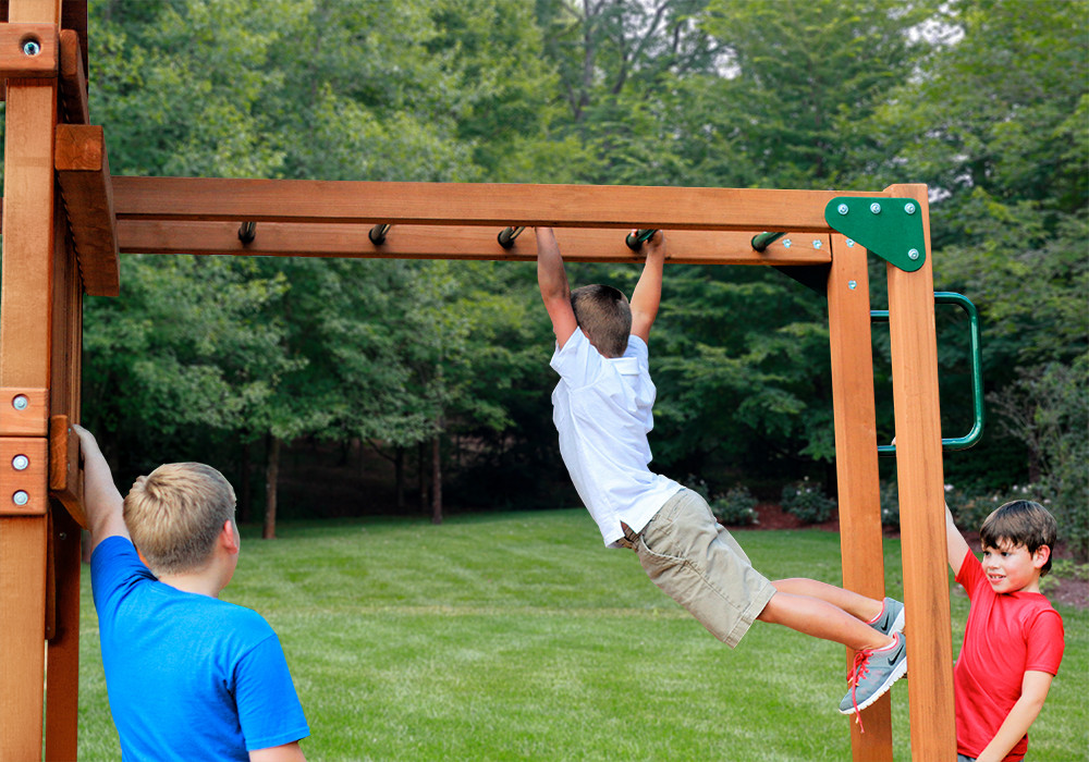 Ladder Swing Set Safety Handles Swingset Outdoor For Kids Monkey